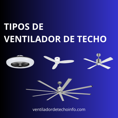 tipos ventilador de techo